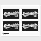 Berlin Lichterfelde 45 City Logo Number 長方形シール (シート)