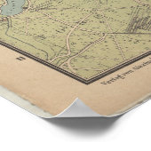 Berlin Map c.1897 – Kiessling’s Detailed City Plan ポスター (角)