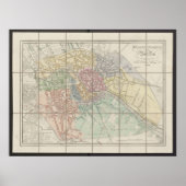 Berlin Map, Neuester Grundriss, Germany Plan ポスター (正面)