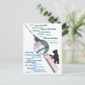 Berlin Mauer Wall East West Mauerfall ポストカード (スタンド正面)