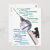 Berlin Mauer Wall East West Mauerfall ポストカード (正面/裏面)