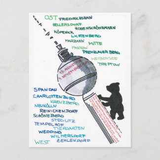 Berlin Mauer Wall East West Mauerfall ポストカード