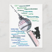 Berlin Mauer Wall East West Mauerfall ポストカード (正面)