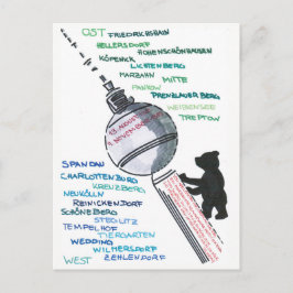 Berlin Mauer Wall East West Mauerfall ポストカード