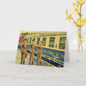 Berlin Military Train Birthday Card カード (黄色い花)