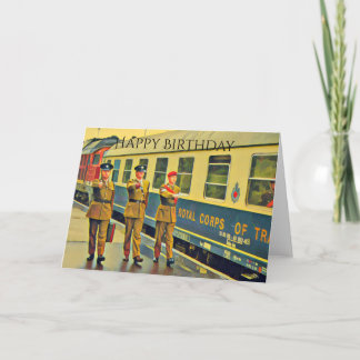 Berlin Military Train Birthday Card カード