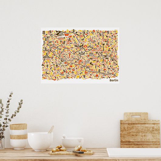 Berlin Poster ポスター (キッチン)