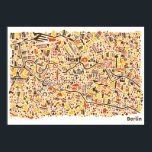 Berlin Poster ポスター<br><div class="desc">Ich hab Berlin schon besucht, als die Mauer noch stand: kurz nach Grenzöffnung, als es noch Kontrollen gab, bin ich mit meinen Eltern und meinem Bruder durch ein Loch rüber in den Osten geschlüpft. Seitdem hat sich viel verändert. Ich freue mich jedes Mal über die Architektur des Regierungsviertels, wie sich...</div>