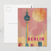 Berlin retro vintage ポストカード (正面/裏面)