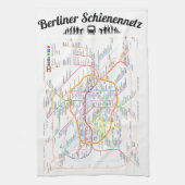 " BERLIN Schienennetz Geschirrtuch ... " キッチンタオル (縦)