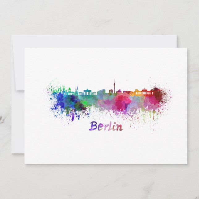 Berlin skyline in watercolor (正面)