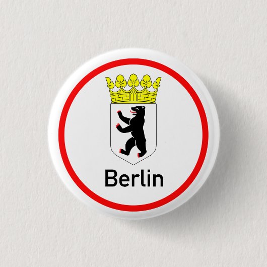Berliner Stadtwappen 缶バッジ (正面)