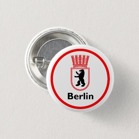 Berliner Stadtwappen (DDR) 缶バッジ (正面&裏面)
