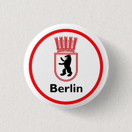 Berliner Stadtwappen (DDR) 缶バッジ (正面)