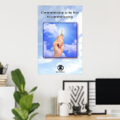 Berm-Tech Communicatingが鍵 ポスター (ホームオフィス)