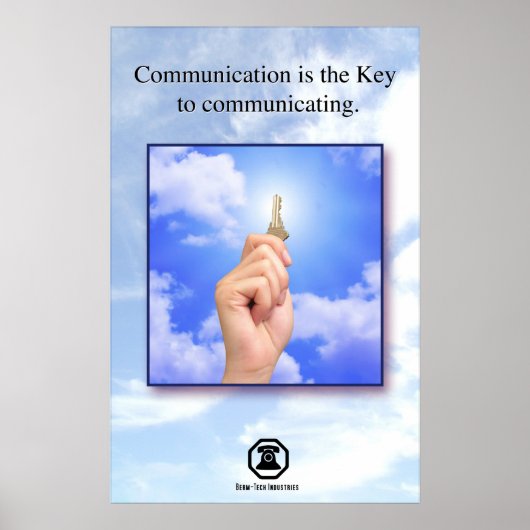 Berm-Tech Communicatingが鍵 ポスター (正面)