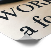 Berm-Tech Workは4文字の単語ではない ポスター (角)