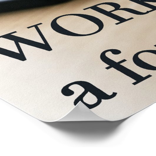 Berm-Tech Workは4文字の単語ではない ポスター (角)