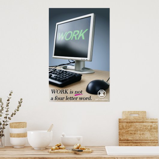 Berm-Tech Workは4文字の単語ではない ポスター (キッチン)