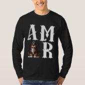 Bermese Mountain Dog Love r Tシャツ (正面)