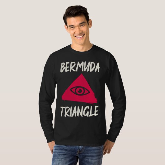 Bermud Triangle Research Ocean Bermuda Triangle Tシャツ (正面フル)