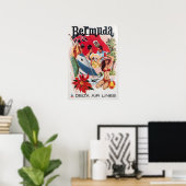 Bermuda Art Daniel Sweeney Print Delta Airlines Tr ポスター (ホームオフィス)