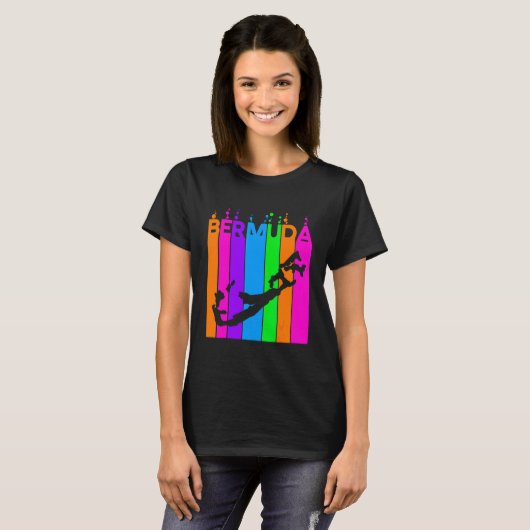 Bermuda Colorful Bubbles Tシャツ (正面フル)