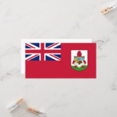 Bermuda Flag (Bermudian) (Caribbean Islands) カード (正面/裏面インサイチュ)