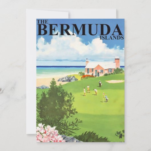 Bermuda Travel 5x7 Big Postcard (正面)