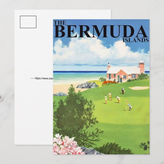 Bermuda Travel 5x7 Big Postcard (正面/裏面)