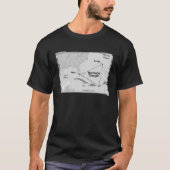 Bermuda Triangle Location Ocean Bermuda Triangle Tシャツ (正面)