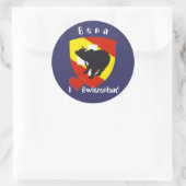 Bern Berne Berna Bärn Schweiz Suisse Aufkleber ラウンドシール (バッグ)