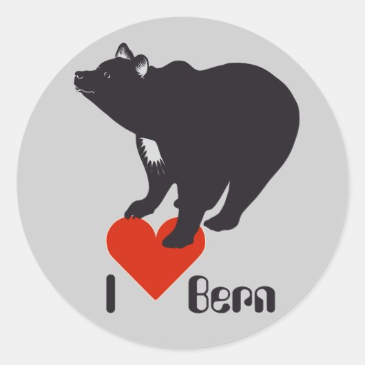 Bern Berne Berna Bärn Schweiz Suisse Aufkleber ラウンドシール (正面)