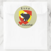 Bern Berne Berna Bärn Schweiz Suisse Aufkleber ラウンドシール (バッグ)
