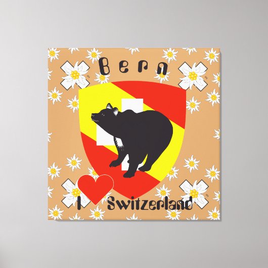Bern, Berne, Berna, Bärn, Schweiz, Suisse Leinwand キャンバスプリント (正面)
