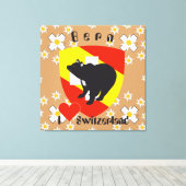Bern, Berne, Berna, Bärn, Schweiz, Suisse Leinwand キャンバスプリント (インサイチュ (ウッドフロア))