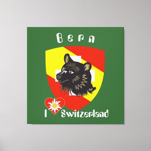 Bern, Berne, Berna, Bärn, Schweiz, Suisse Leinwand キャンバスプリント (正面)