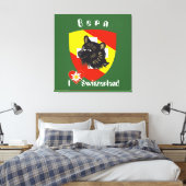Bern, Berne, Berna, Bärn, Schweiz, Suisse Leinwand キャンバスプリント (インサイチュ (寝室))