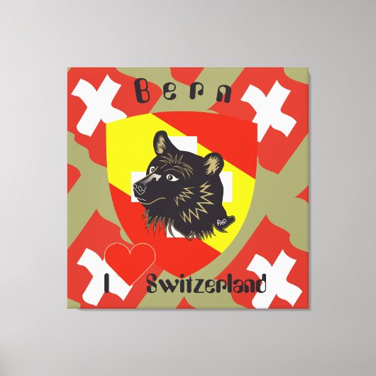 Bern, Berne, Berna, Bärn, Schweiz, Suisse Leinwand キャンバスプリント (正面)