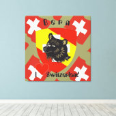 Bern, Berne, Berna, Bärn, Schweiz, Suisse Leinwand キャンバスプリント (インサイチュ (ウッドフロア))