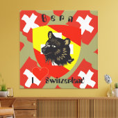 Bern, Berne, Berna, Bärn, Schweiz, Suisse Leinwand キャンバスプリント (インサイチュ (リビング))