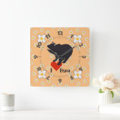 Bern Berne Berna Schweiz Suisse Svizra Uhr スクエア壁時計 (ホーム)