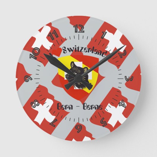 Bern Berne Berna Schweiz Suisse Svizra Uhr ラウンド壁時計 (正面)