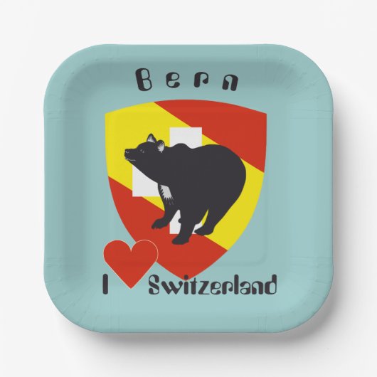 Bern Berne Berna Schweiz Suisse Svizzera Teller ペーパープレート (正面)