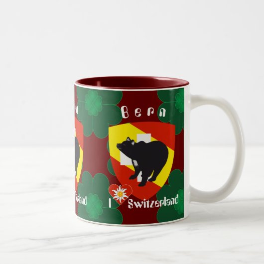 Bern Berne Berna Schweiz Suisse Tasse ツートーンマグカップ (右)