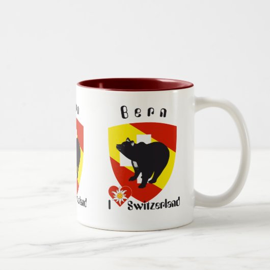 Bern Berne Berna Schweiz Suisse Tasse ツートーンマグカップ (右)