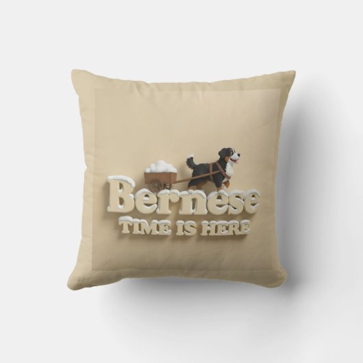 Bern & Bery Winter time pillow クッション (裏面)