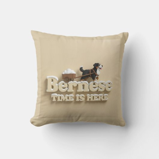 Bern & Bery Winter time pillow クッション (正面)