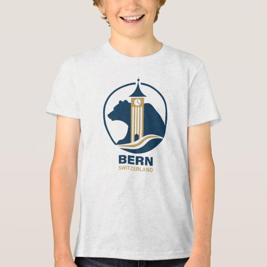 Bern Switzerland Europe トライブレンドTシャツ (正面)