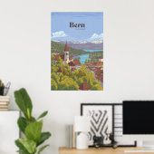Bern Switzerland Travel Poster ポスター (ホームオフィス)